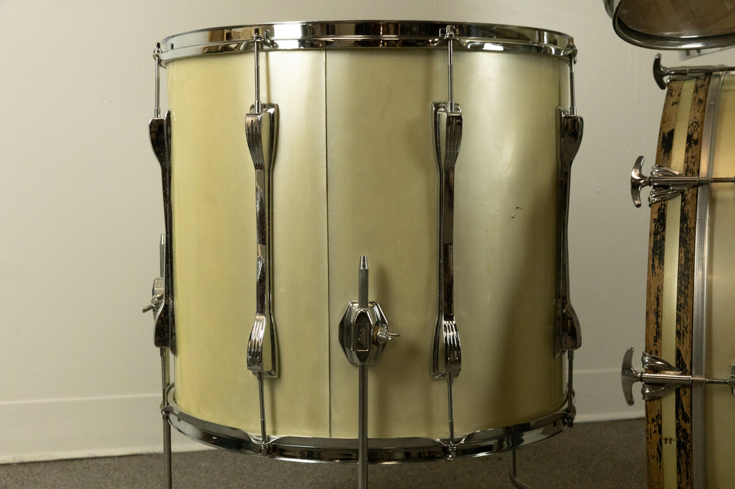 1970s Ludwig "Mach 5" Silver Silk Drum Set