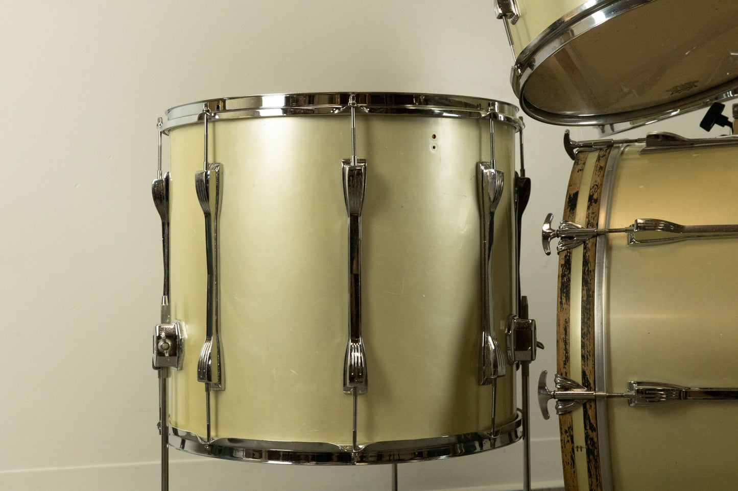 1970s Ludwig "Mach 5" Silver Silk Drum Set