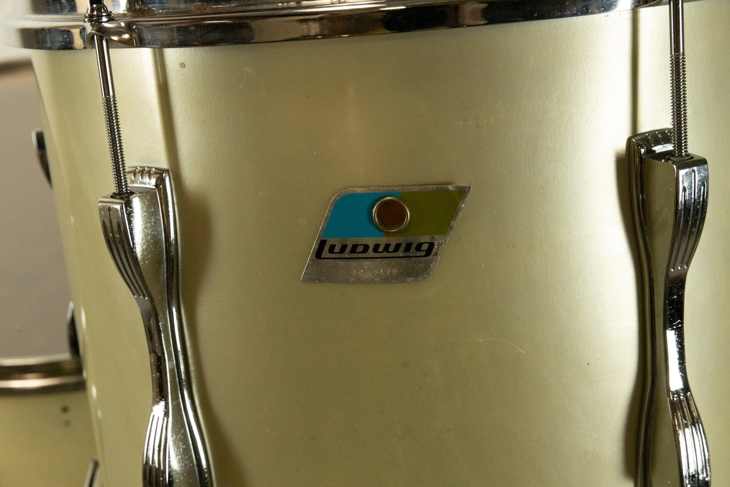 1970s Ludwig "Mach 5" Silver Silk Drum Set