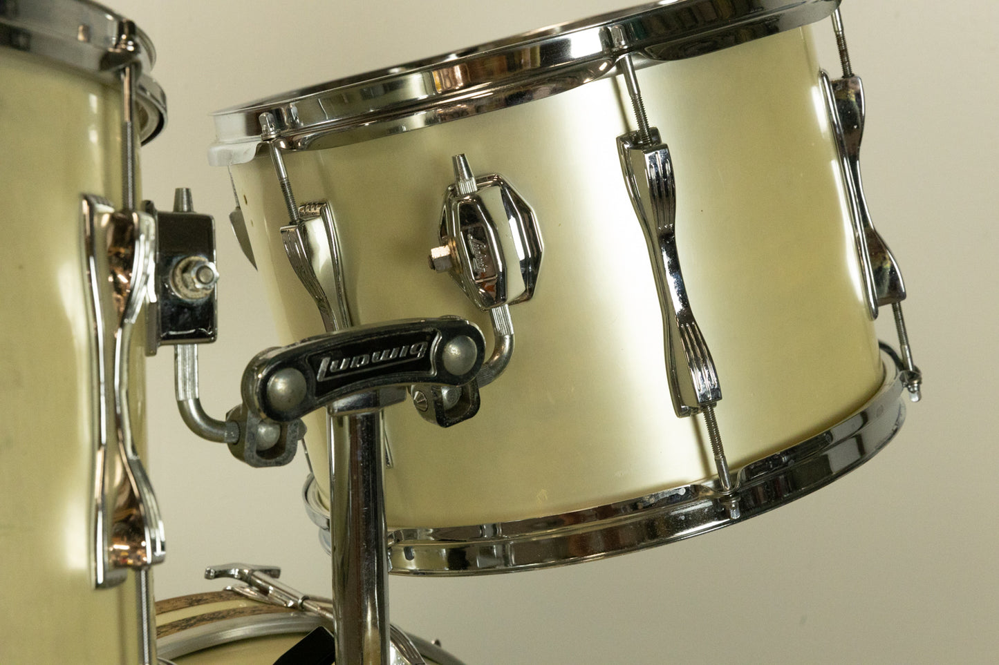 1970s Ludwig "Mach 5" Silver Silk Drum Set