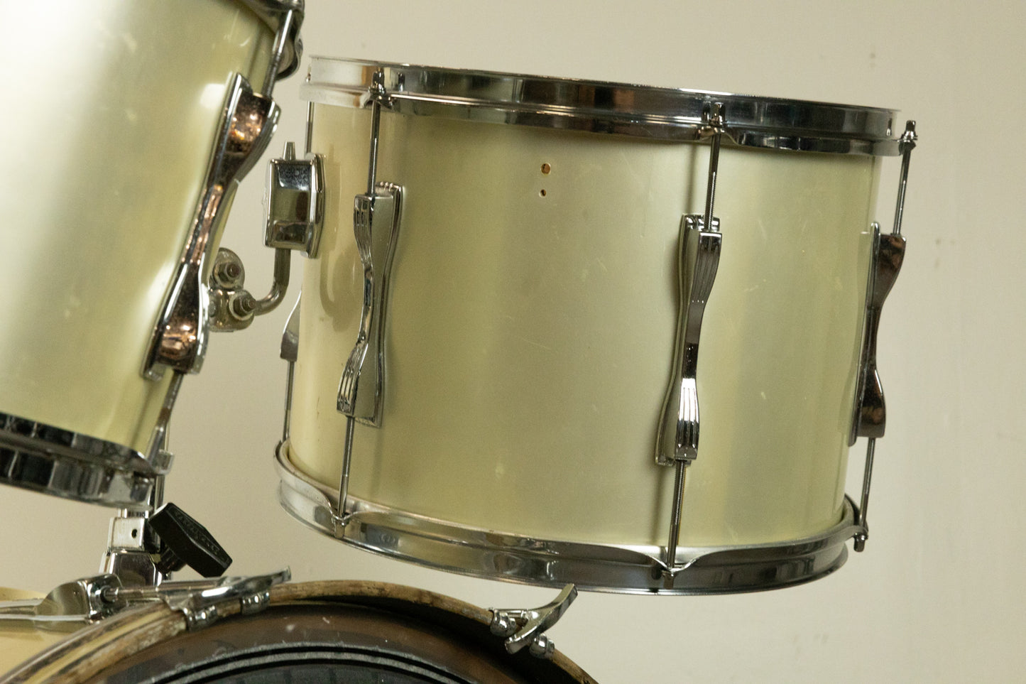 1970s Ludwig "Mach 5" Silver Silk Drum Set