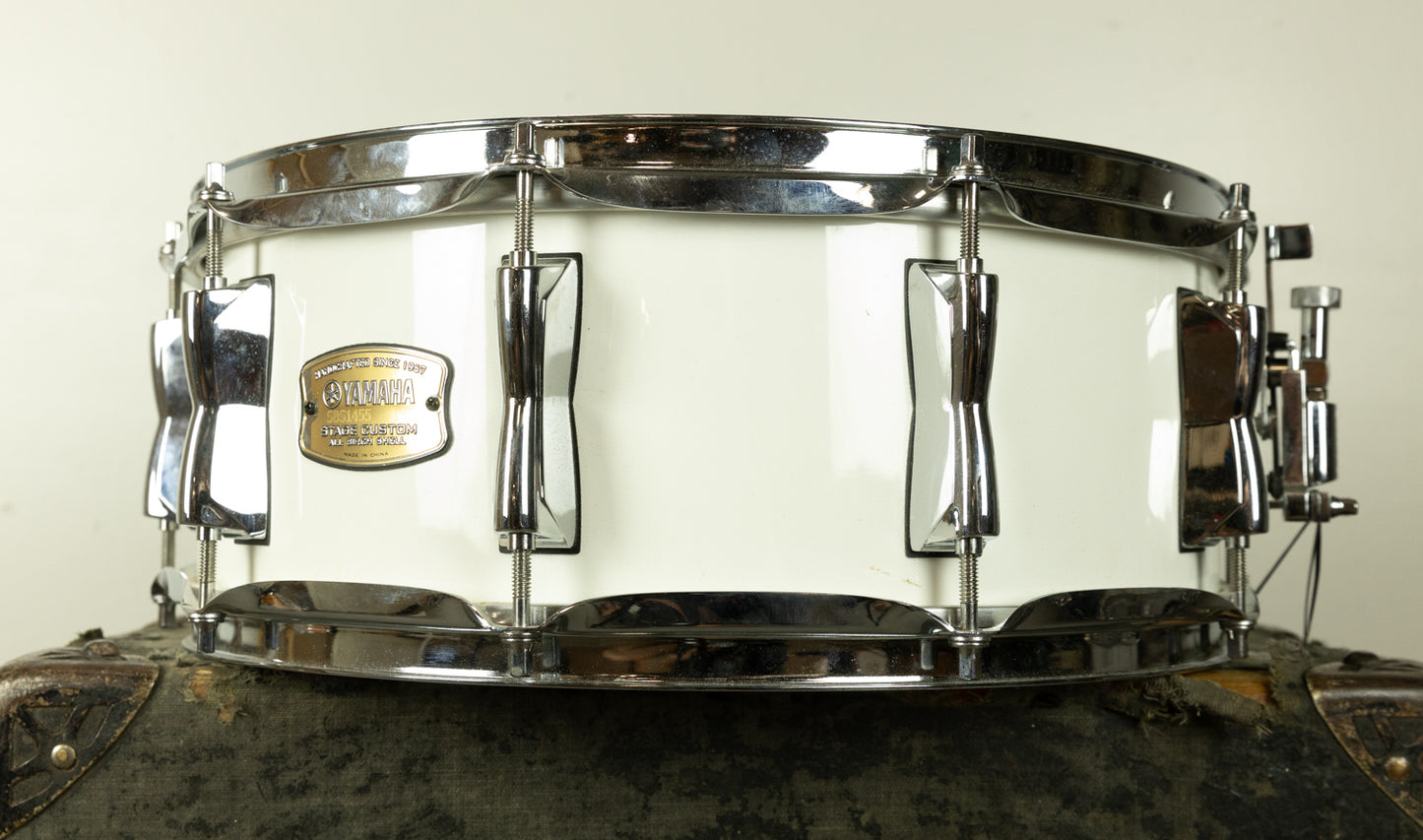 Yamaha 5.5x14 SBS1455 Stage Custom Birch Pure White Snare Drum