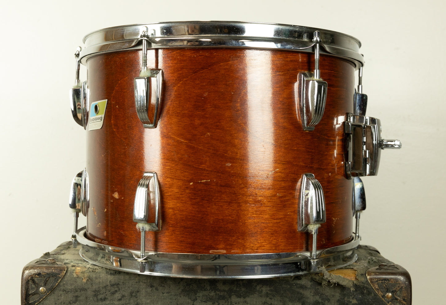 1970s Ludwig 10x14 Mahogany Thermogloss Tom