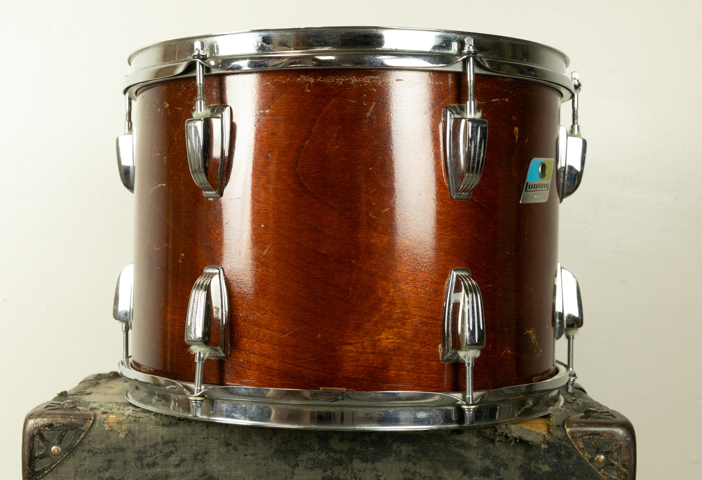 1970s Ludwig 10x14 Mahogany Thermogloss Tom