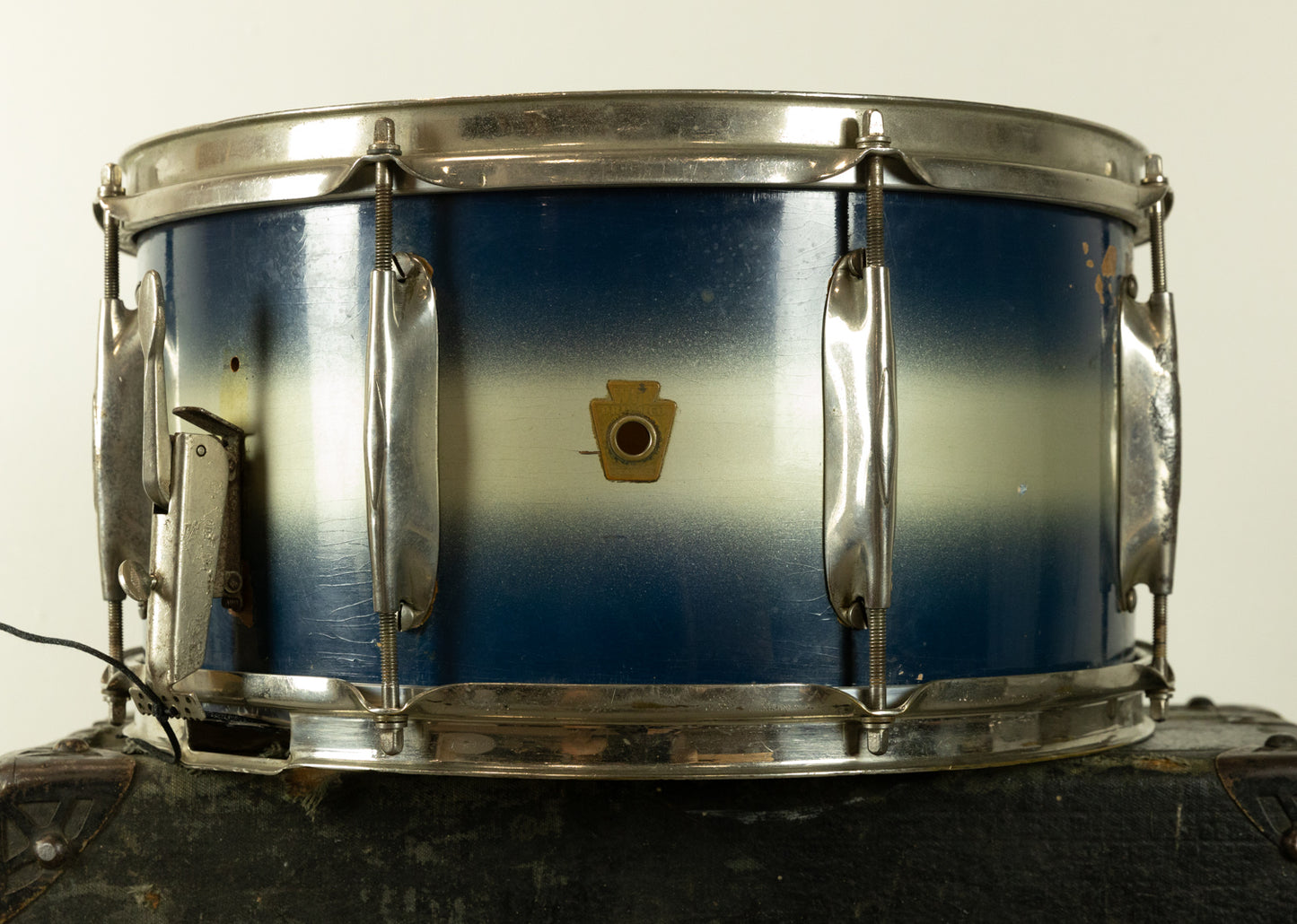 1930s WFL 7x14 All American Swing Blue & Silver Duco Snare Drum