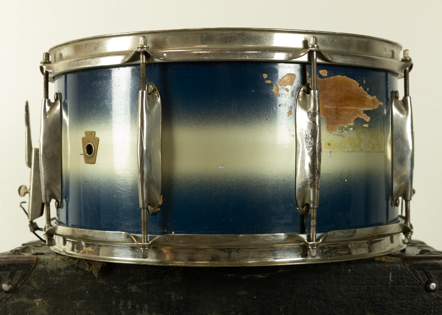 1930s WFL 7x14 All American Swing Blue & Silver Duco Snare Drum