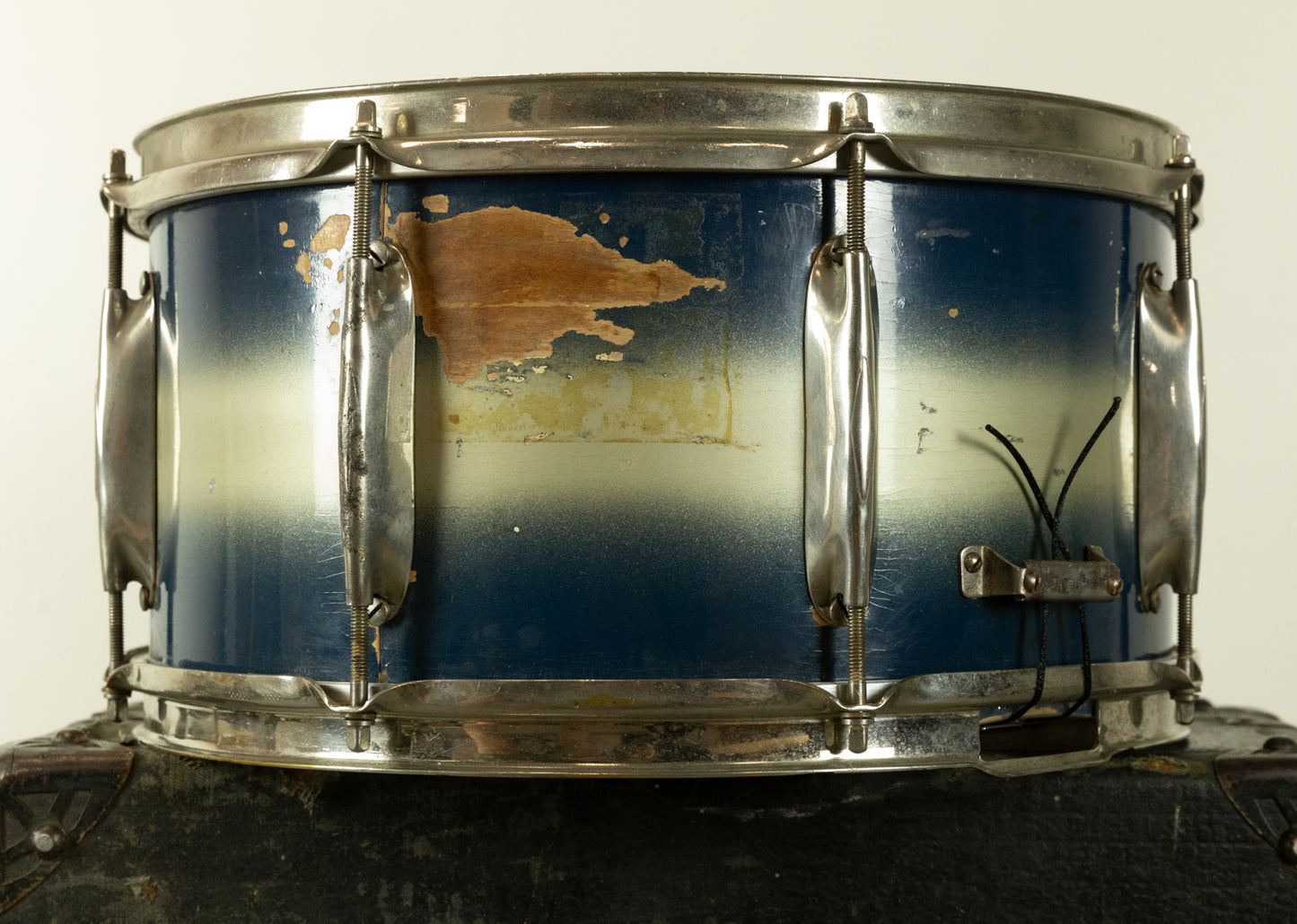 1930s WFL 7x14 All American Swing Blue & Silver Duco Snare Drum