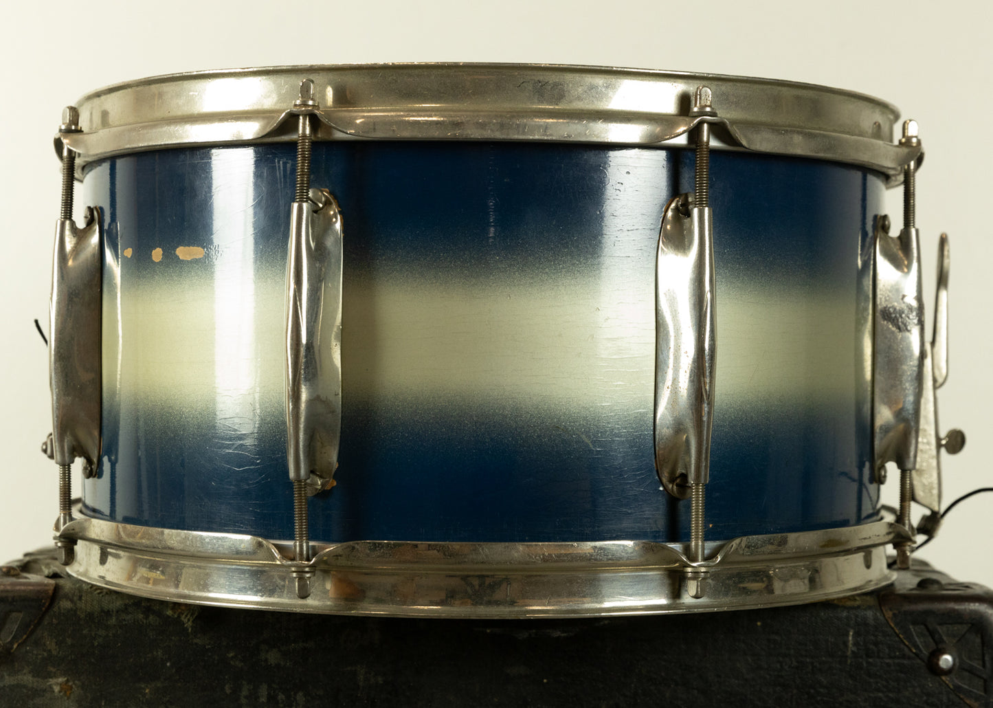 1930s WFL 7x14 All American Swing Blue & Silver Duco Snare Drum