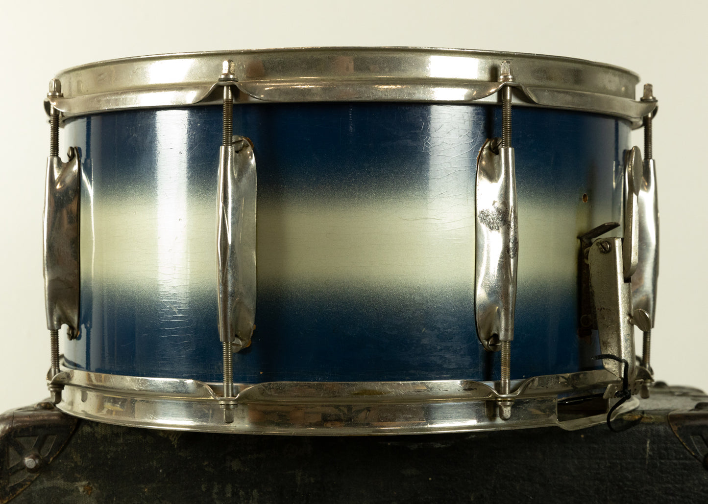 1930s WFL 7x14 All American Swing Blue & Silver Duco Snare Drum