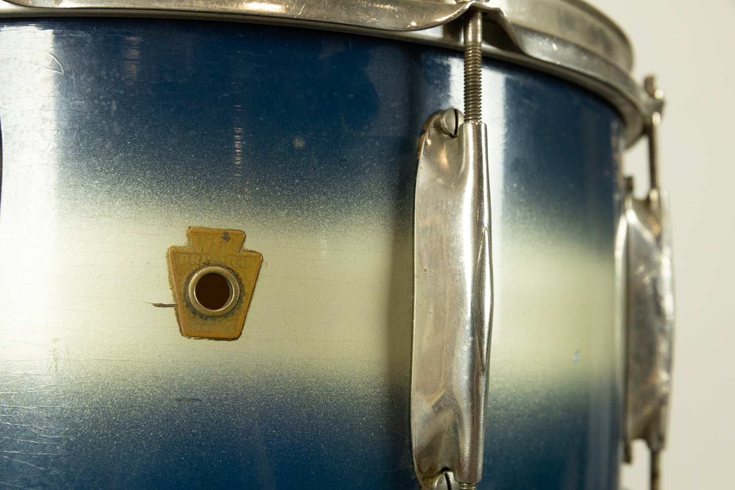 1930s WFL 7x14 All American Swing Blue & Silver Duco Snare Drum