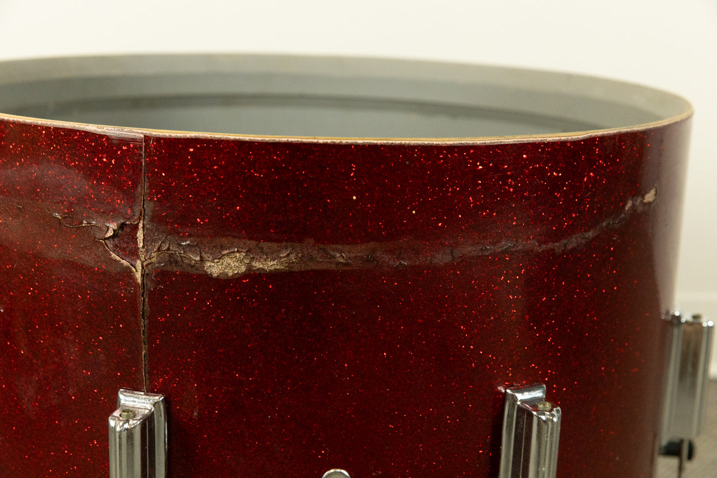 1960s Rogers Tower Sparkling Red Pearl Drum Set