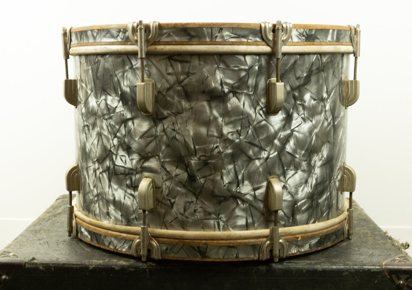 1947 Leedy 12x18 Black Diamond Pearl Drum