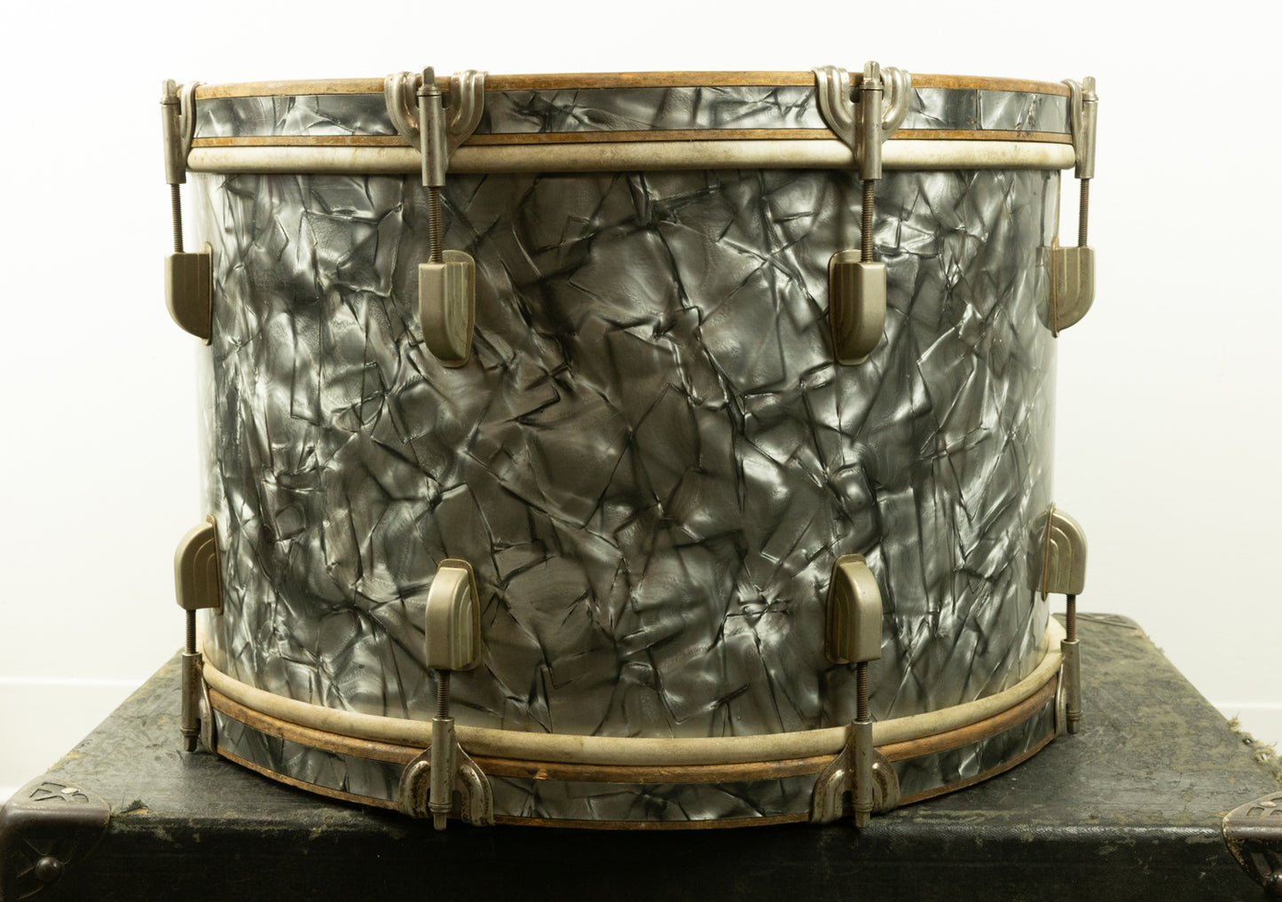 1947 Leedy 12x18 Black Diamond Pearl Drum