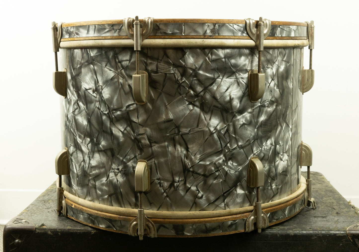 1947 Leedy 12x18 Black Diamond Pearl Drum