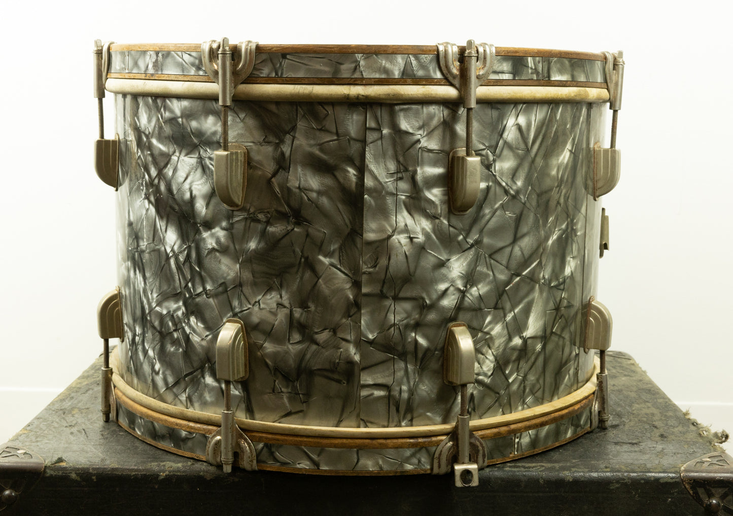 1947 Leedy 12x18 Black Diamond Pearl Drum