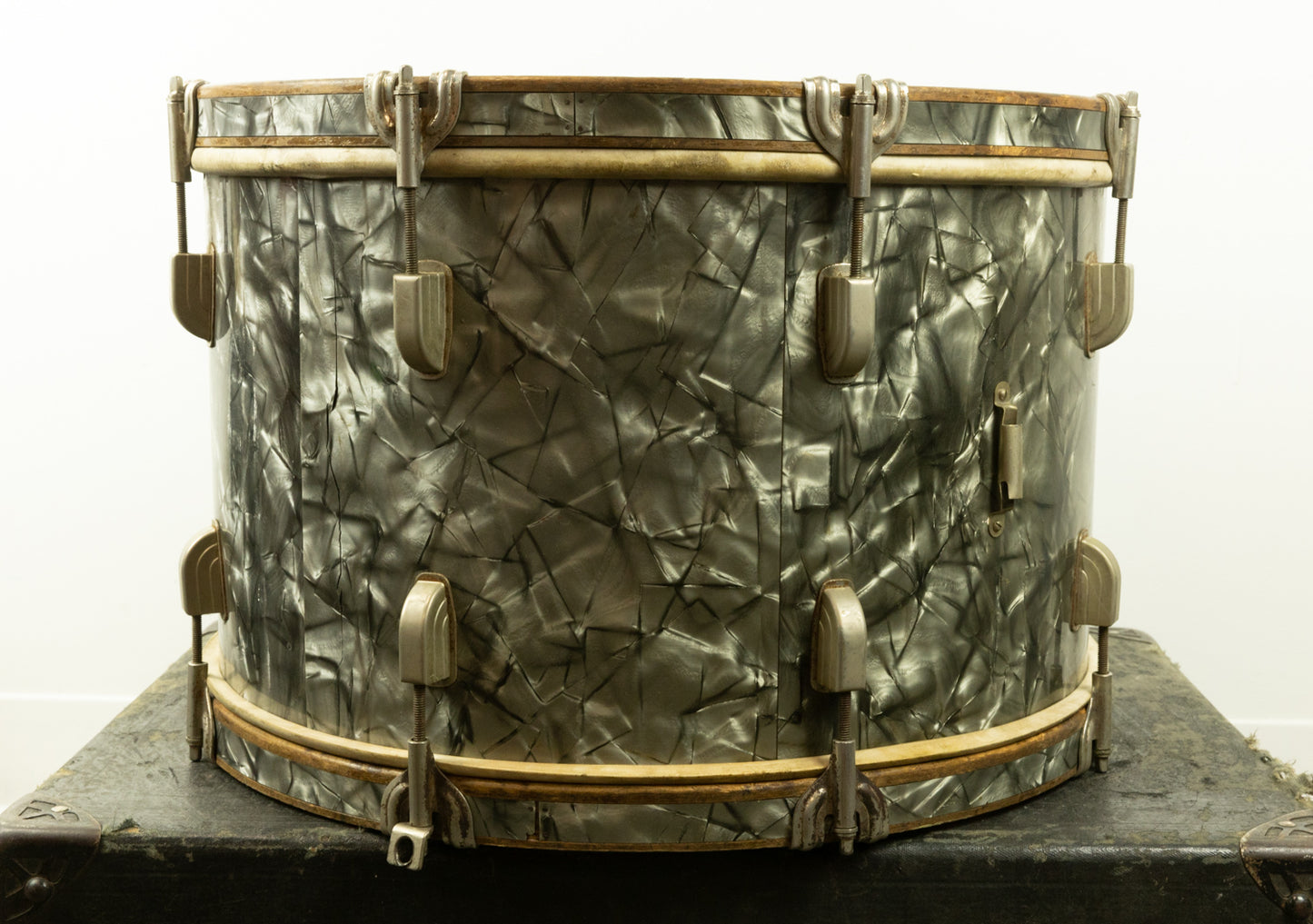 1947 Leedy 12x18 Black Diamond Pearl Drum