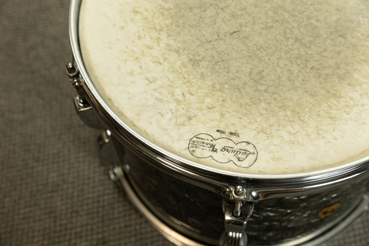 1960s Ludwig 9x13 Black Diamond Pearl Tom