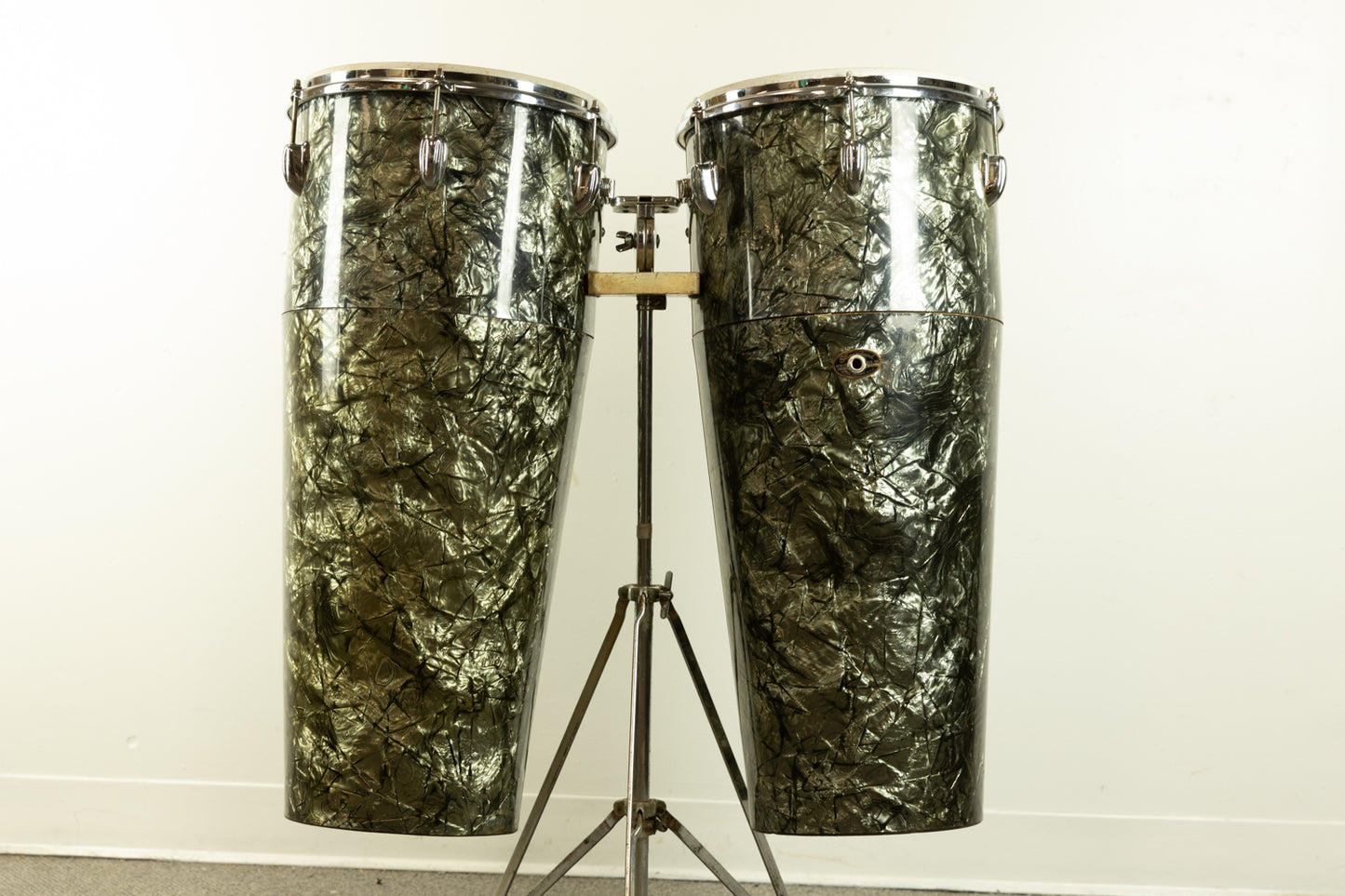 1960s Slingerland Black Diamond Pearl Congas