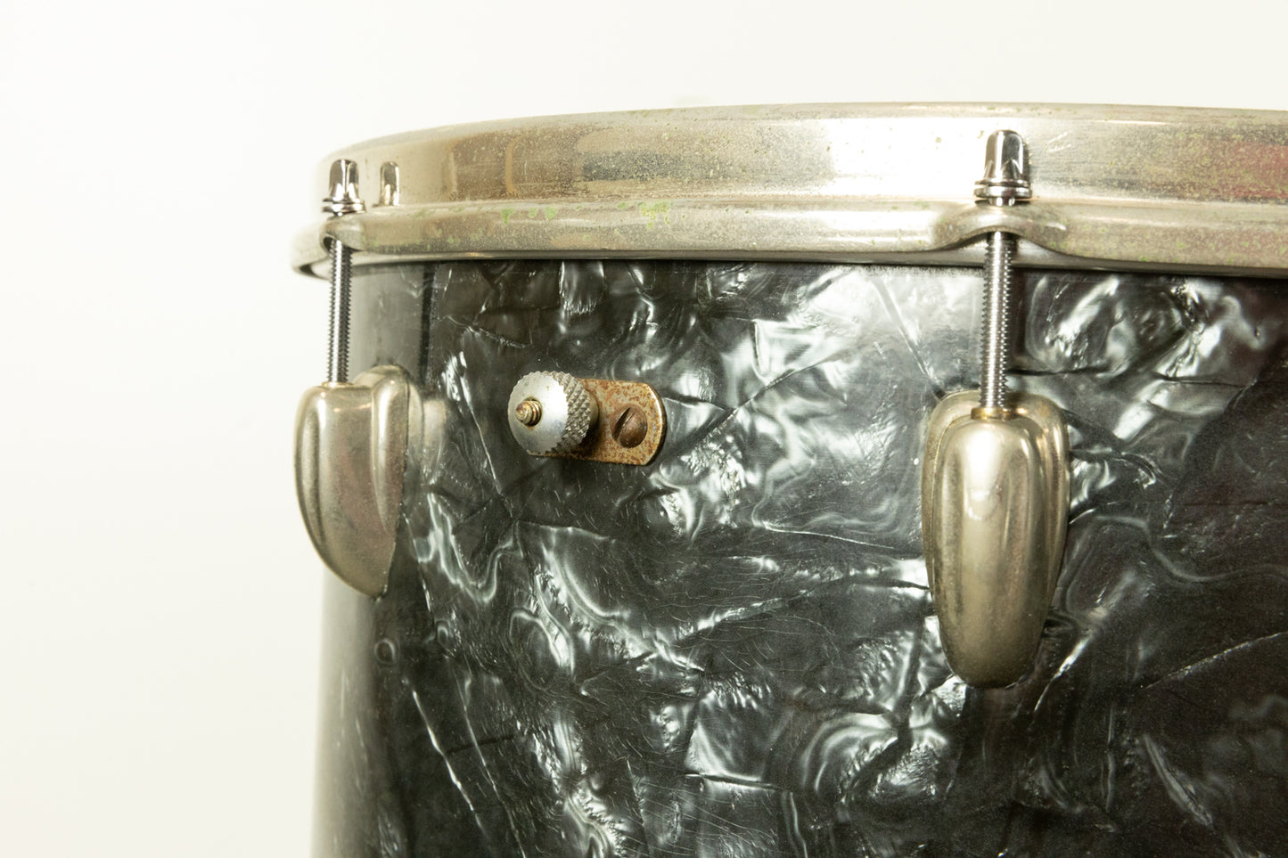 1950s Slingerland Gene Krupa Deluxe Black Diamond Pearl Drum Set