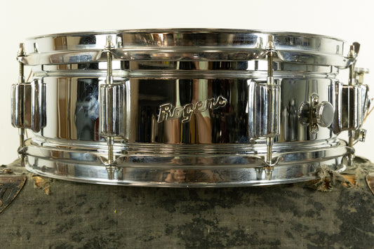 1970s Rogers 5x14 Chrome Powertone Snare Drum