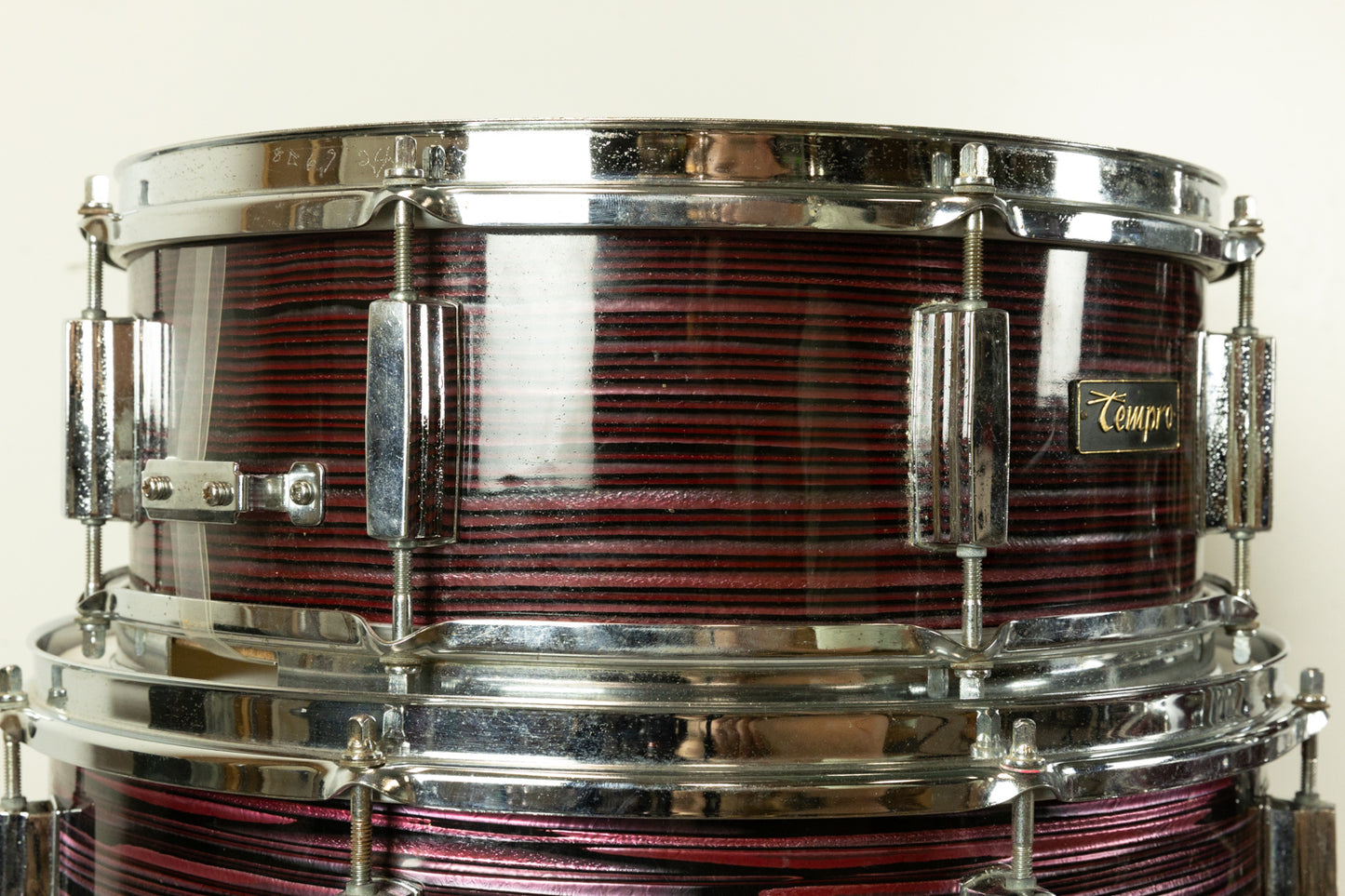 Vintage Tempro Red Strata Drum Set