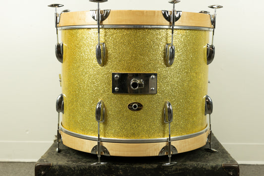 1960s Slingerland 14x20 Sparkling Gold Pearl Bass Drum