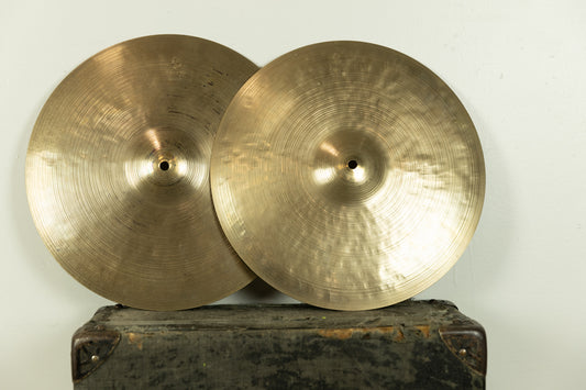 Vintage Zildjian 14" K Istanbul New Stamp Hi Hat Cymbals 922g 950g