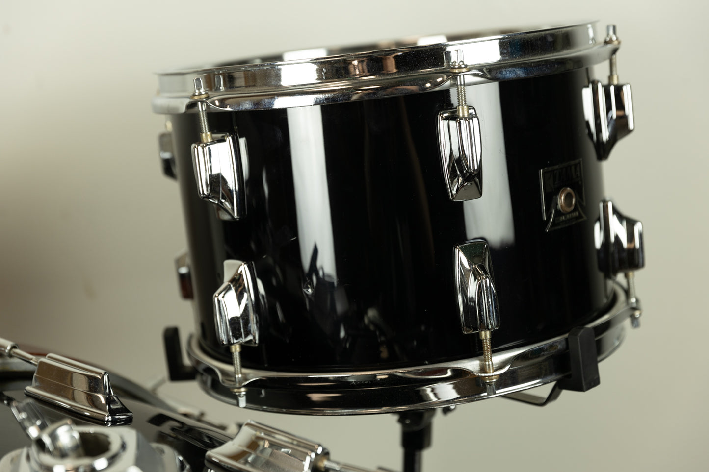 1970s Tama Imperialstar Jet Black 14x24 8x12 and 16x16 Drum Set