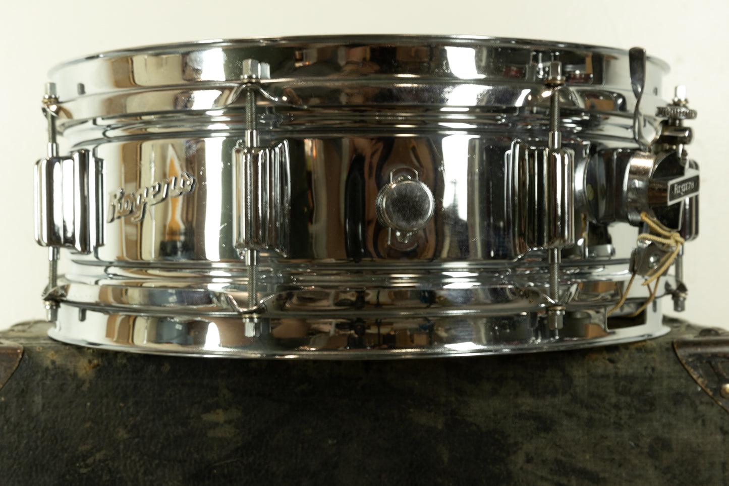 1960s Rogers 5x14 "Holiday" Chrome Over Brass Snare Drum