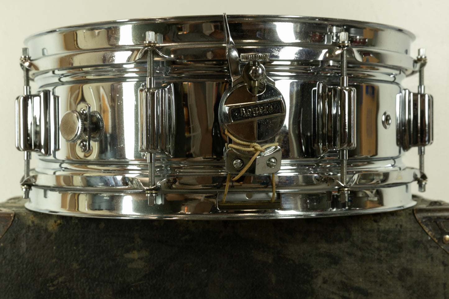 1960s Rogers 5x14 "Holiday" Chrome Over Brass Snare Drum