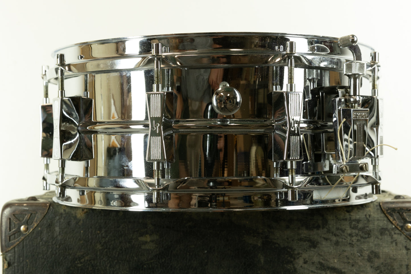 1970s Sonor D565 75th Anniversary 5.75x14 "Ferromanganese" Steel Snare Drum