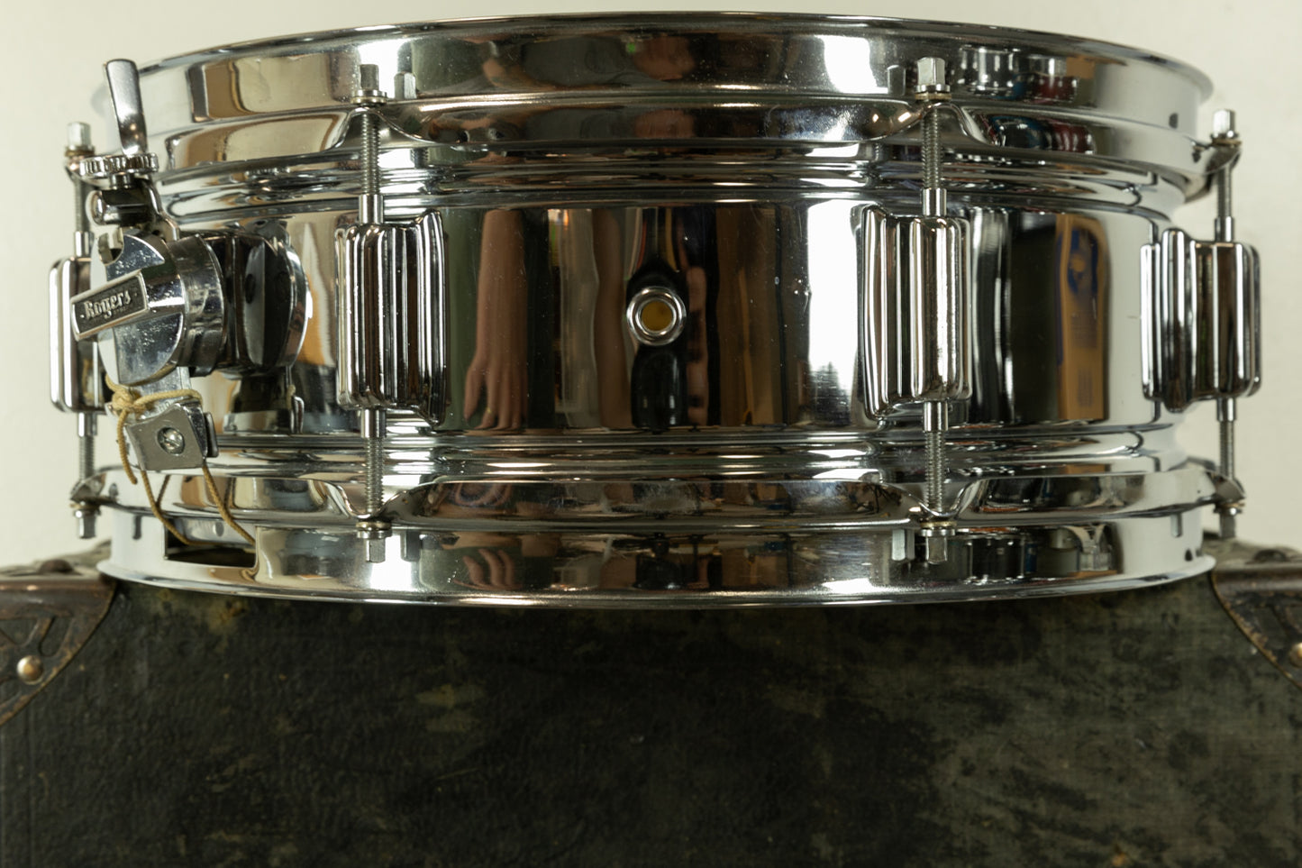 1960s Rogers 5x14 "Holiday" Chrome Over Brass Snare Drum