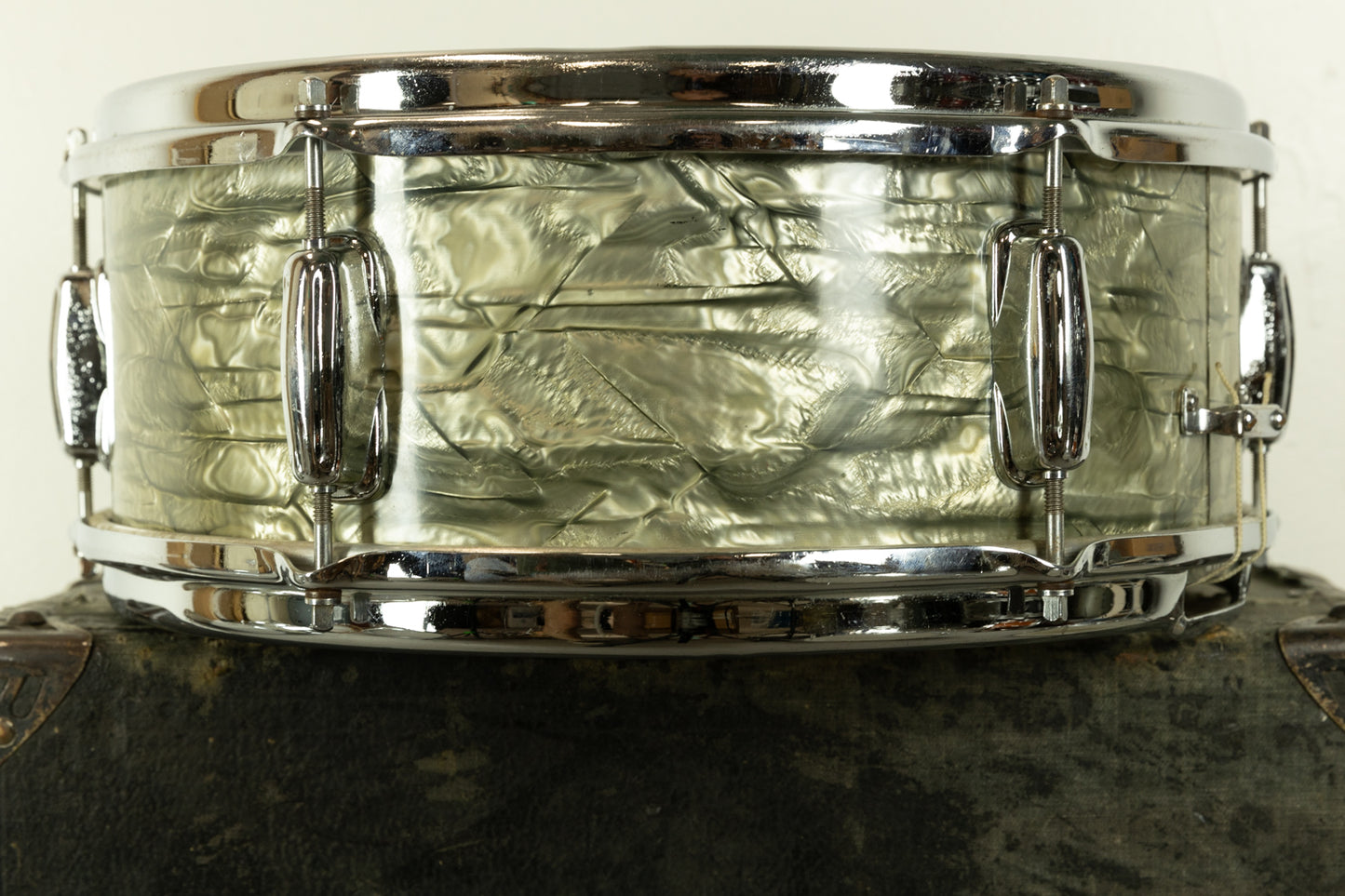 1960s Slingerland 5x14 Light Blue Pearl Student Snare Drum