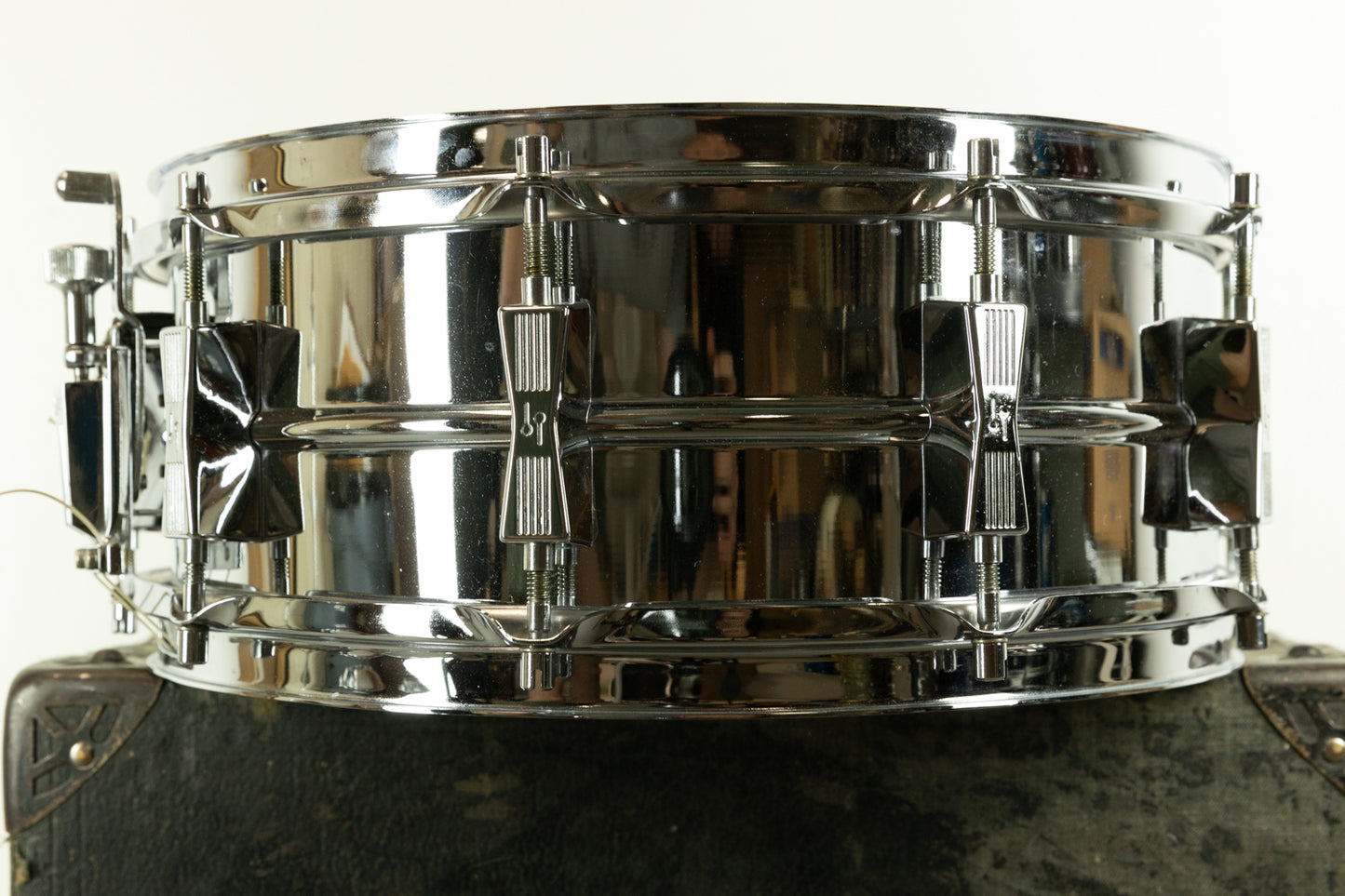 1970s Sonor D565 75th Anniversary 5.75x14 "Ferromanganese" Steel Snare Drum