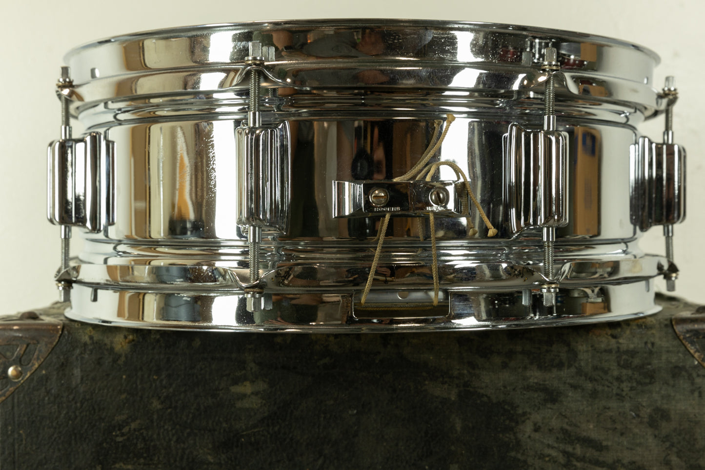 1960s Rogers 5x14 "Holiday" Chrome Over Brass Snare Drum