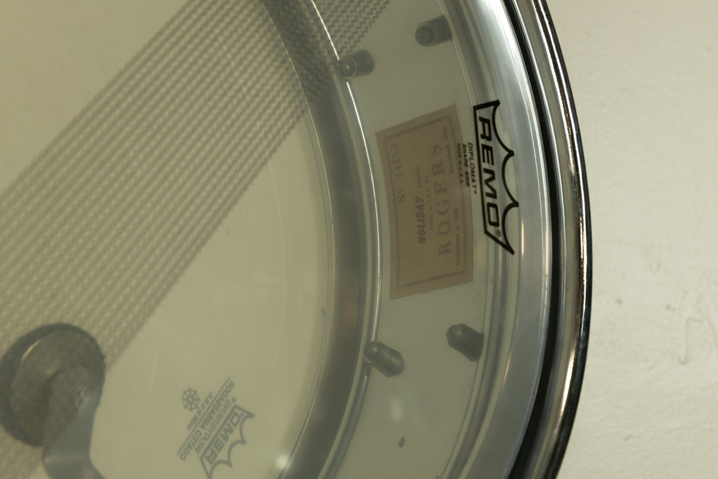 1960s Rogers 5x14 "Holiday" Chrome Over Brass Snare Drum