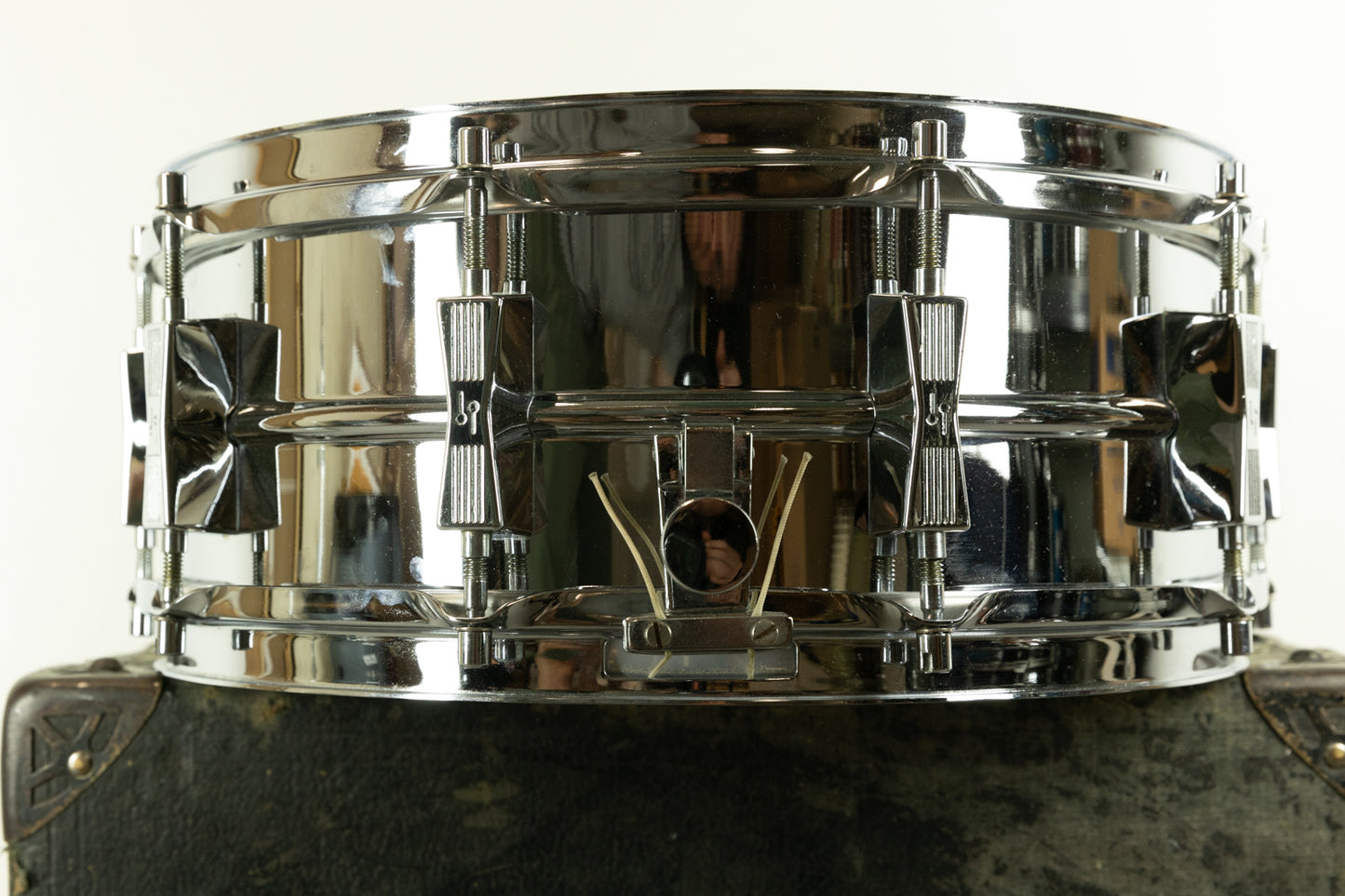 1970s Sonor D565 75th Anniversary 5.75x14 "Ferromanganese" Steel Snare Drum