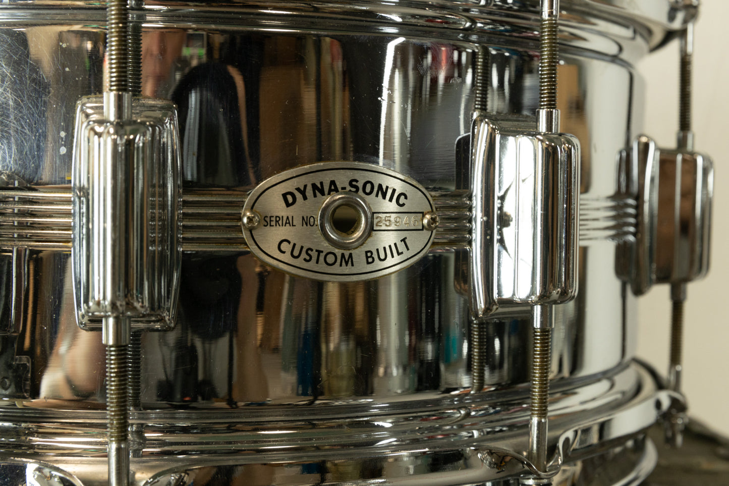 1960s Rogers 6.5x14 Dynasonic Snare Drum