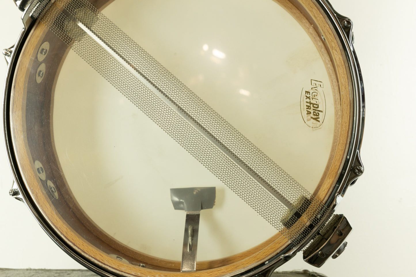 1970s Premier 4x14 Royal Ace Blue Shimmer Snare Drum