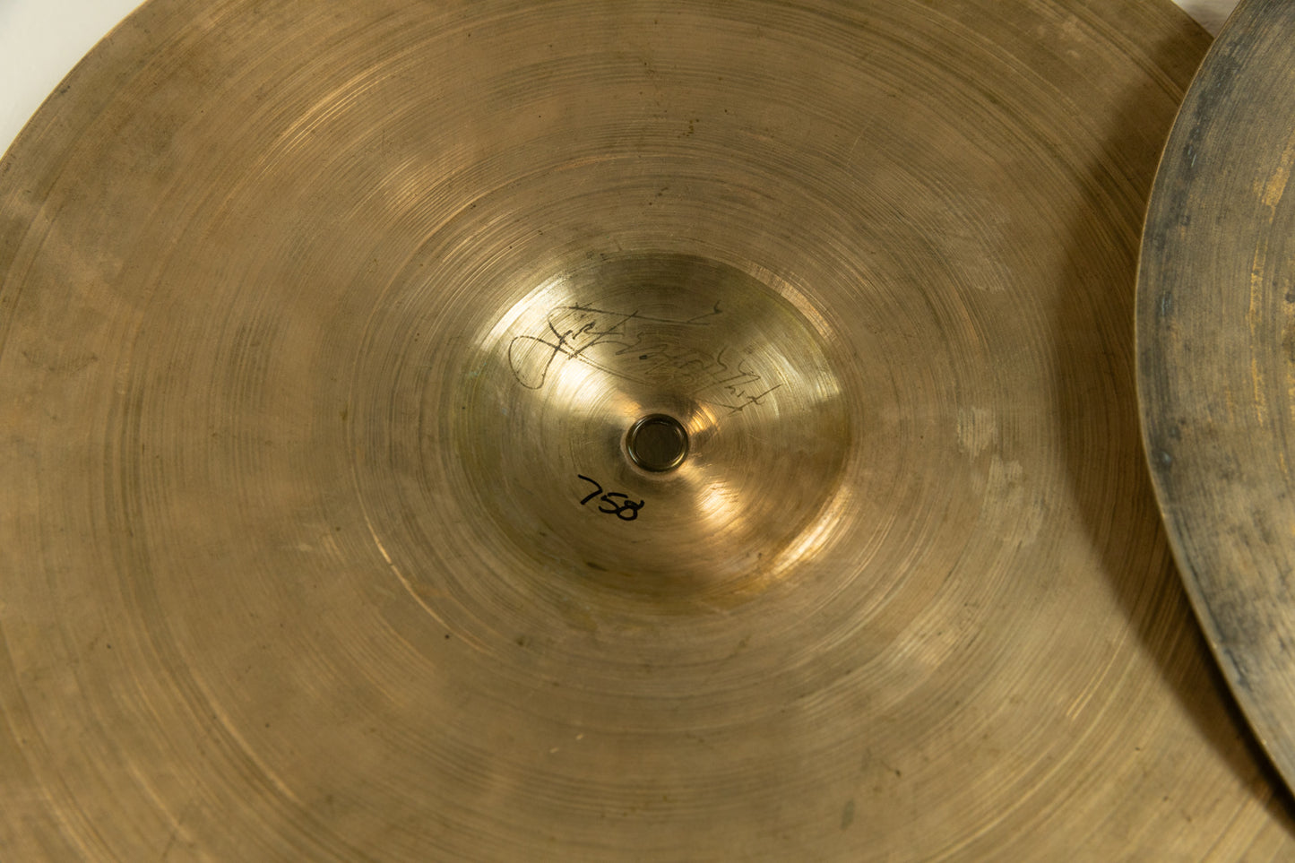 1920s 1930s Zildjian K Constantinople 12" Hi Hat Cymbals 795g 758g