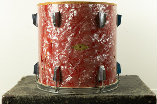 Vintage Gracy 14x14 Sunset Rose Pearl Floor Tom