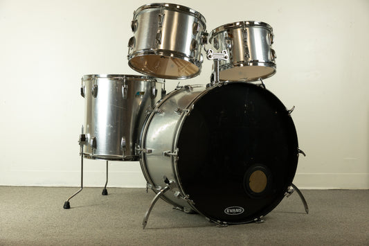 1980s Ludwig Brushed Silver "Big Beat" Drum Set