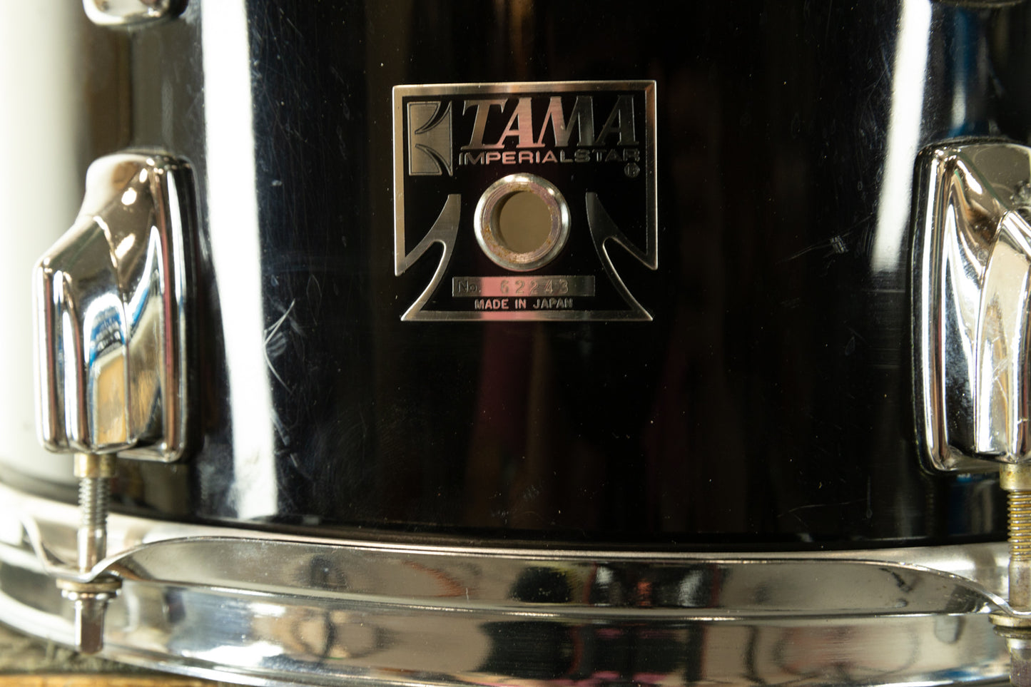 1970s Tama 8x12 Jet Black Imperialstar Tom