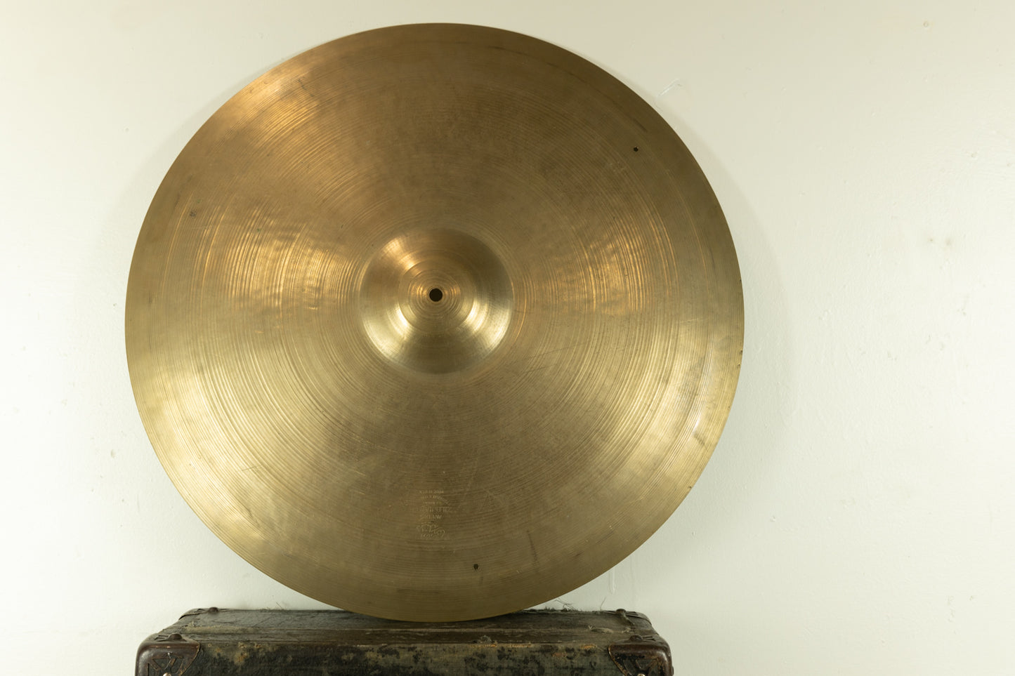 1950s Zildjian A 24" Large Stamp Hollow Block Ride Cymbal 3210g