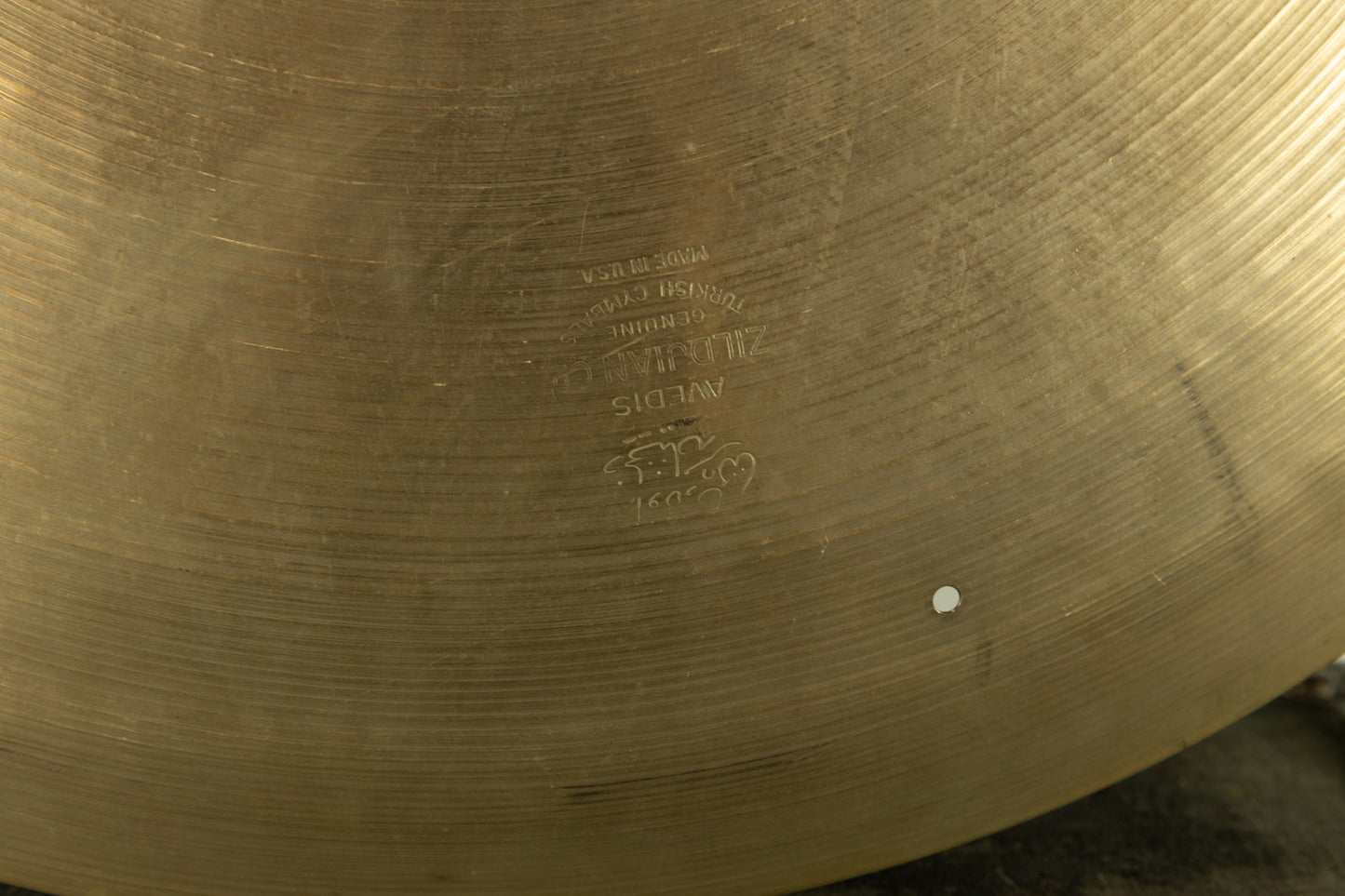 1950s Zildjian A 24" Large Stamp Hollow Block Ride Cymbal 3210g