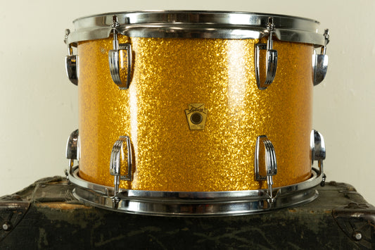 1960s Ludwig 8x12 Gold Sparkle Tom