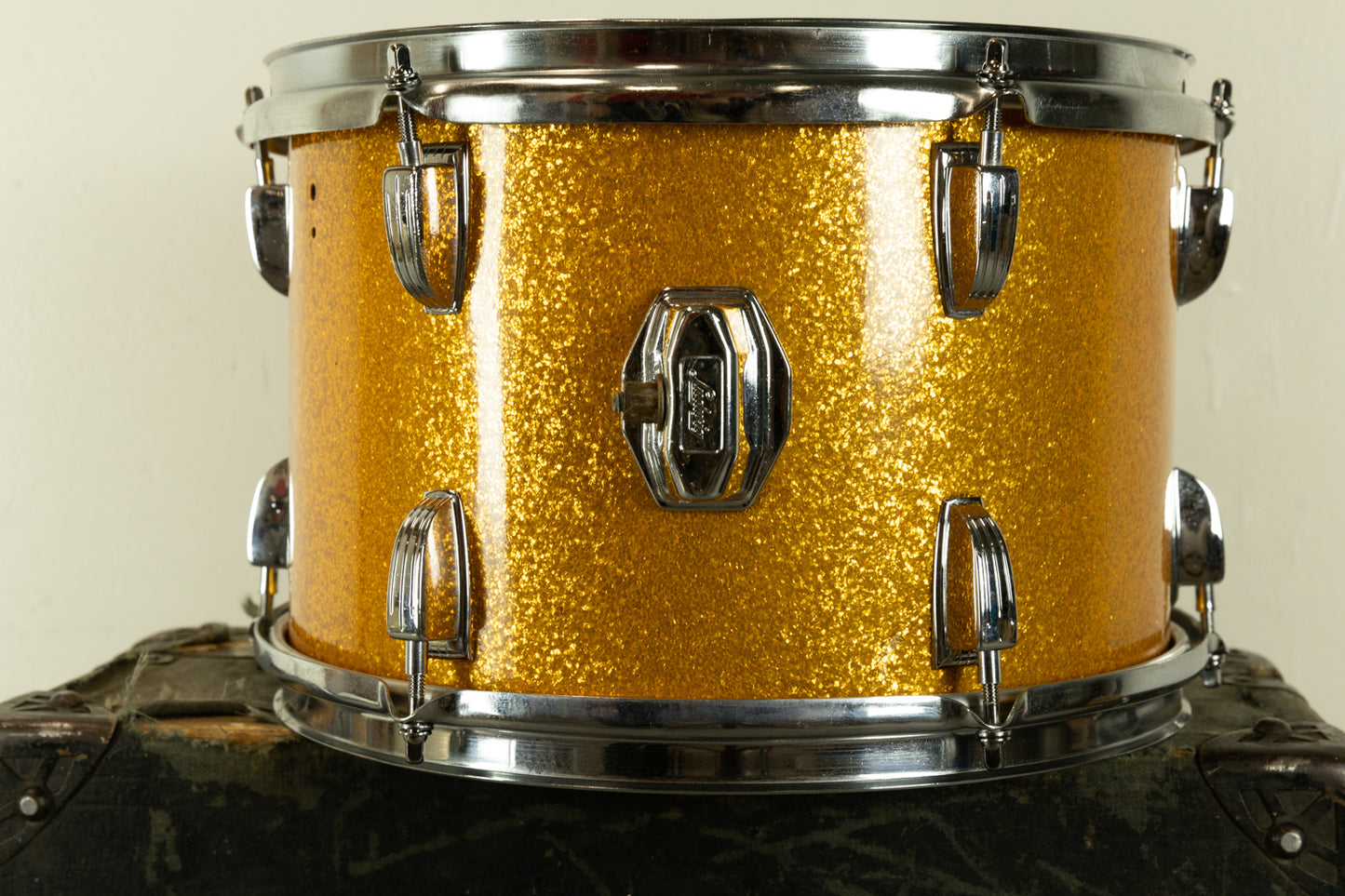 1960s Ludwig 8x12 Gold Sparkle Tom