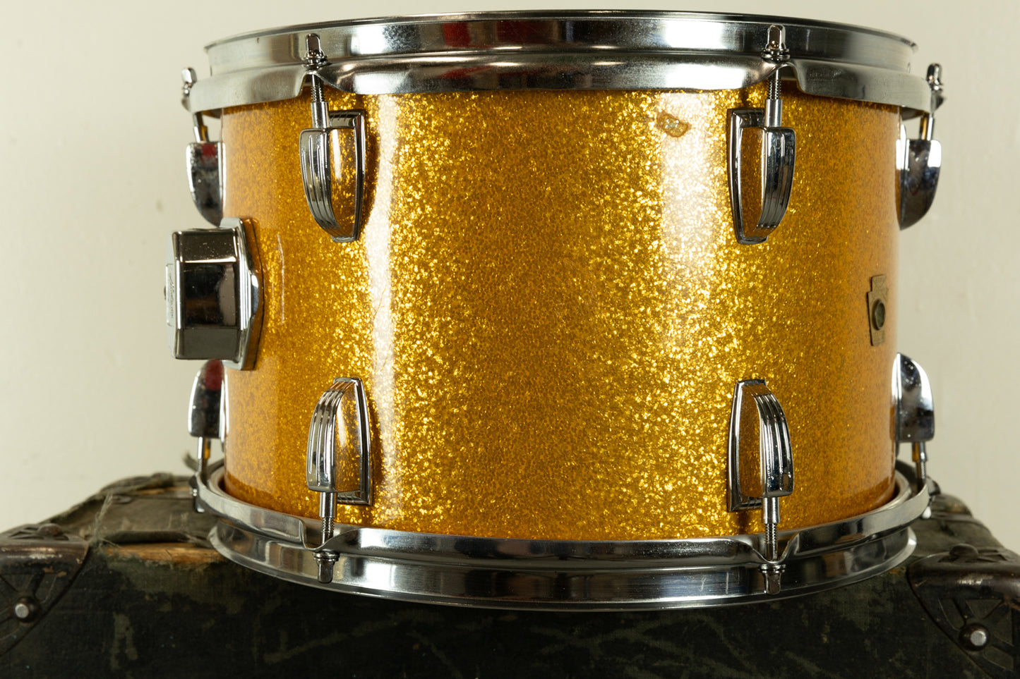 1960s Ludwig 8x12 Gold Sparkle Tom