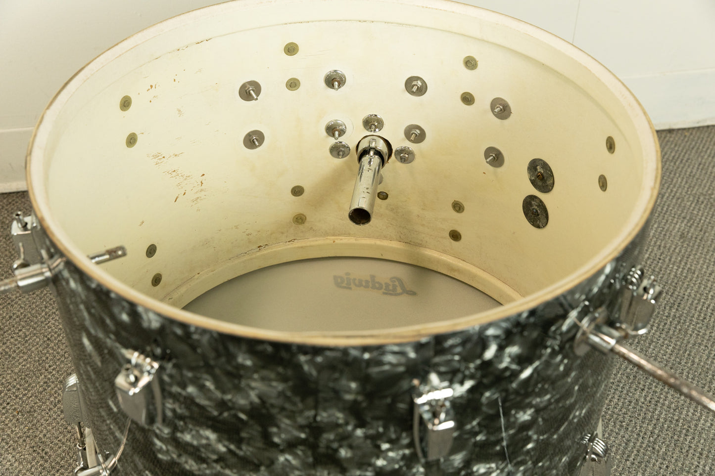 1960s Ludwig "Super Beat" Black Diamond Pearl Drum Set