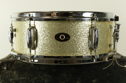 1964 Slingerland 5x14 Silver Sparkle Pearl Deluxe Student Model Snare Drum